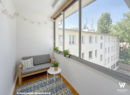 Lichtdurchflutete 2-Zimmer-Wohnung mit verglaster Loggia – ruhiges Wohnen in Döblinger Toplage!