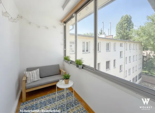 Lichtdurchflutete 2-Zimmer-Wohnung mit verglaster Loggia – ruhiges Wohnen in Döblinger Toplage! - Titelbild