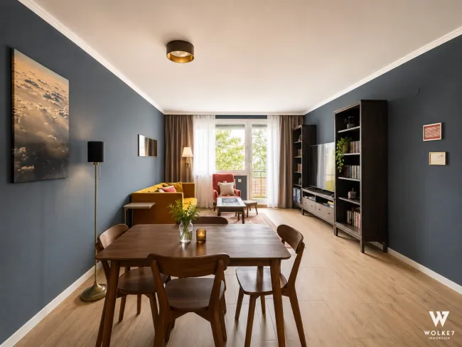Stilvoll wohnen in Bestlage: 96m² möbliert mit Loggia & Kahlenbergblick Nähe Olympiapark | Obkirchergasse - Bild