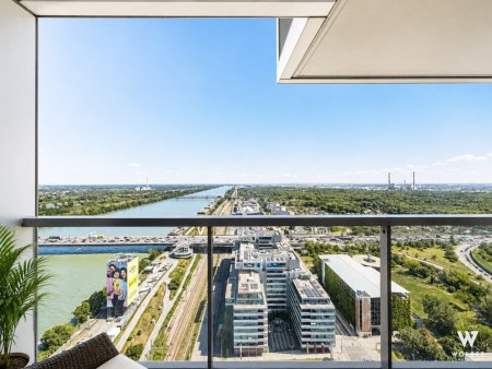 Exklusive Luxuswohnung im Marina Tower mit ca. 83 m² NF I Südwest-Ausrichtung I Loggia & spektakulärem Blick über Wien I U2 Station