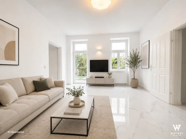 Top-sanierte 44 m² Souterrain-Wohnung mit Terrasse und direktem Gartenzugang | U6 Alser Straße | AKH - Titelbild