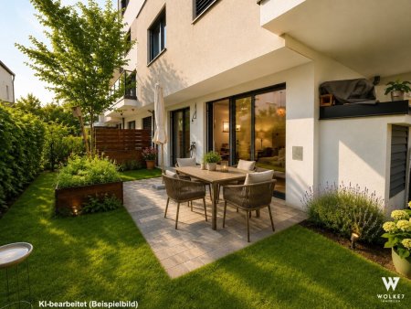 Sonnige Neubau-Gartenwohnung mit Terrasse & Garten | Exklusive Ausstattung | Nähe U2