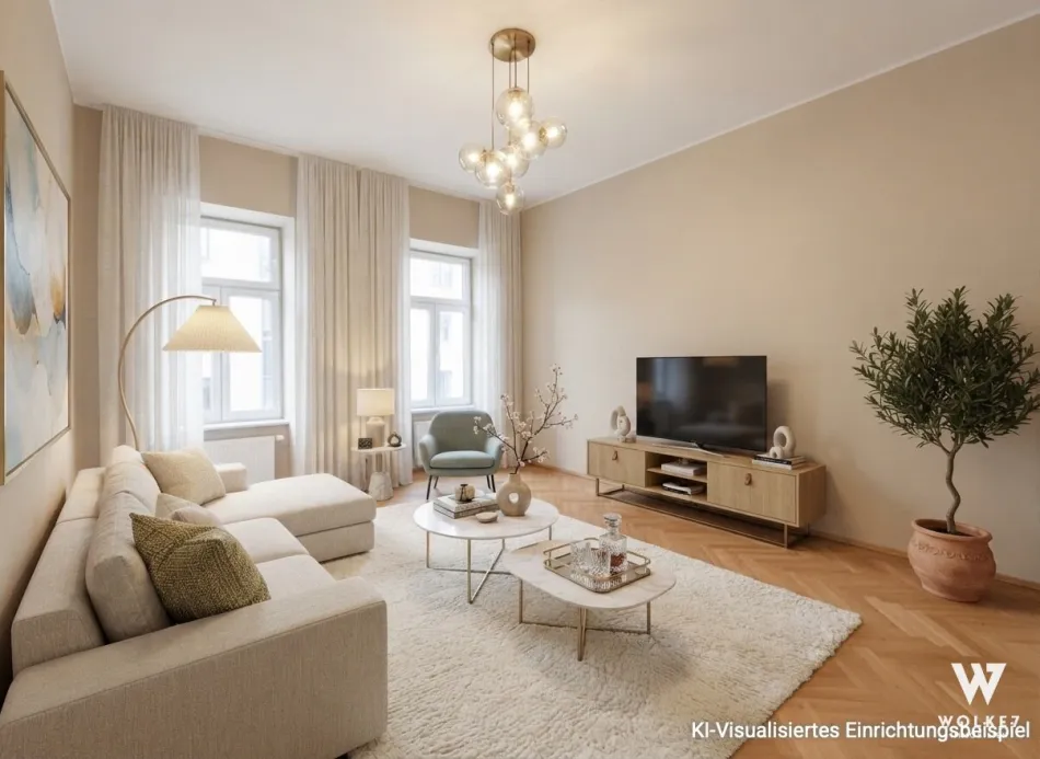 Helle 3-Zimmerwohnung in Top-Lage – saniert & mit Lift | Praterstern, WU | Nähe U1,U2 & S-Bahn - Titelbild