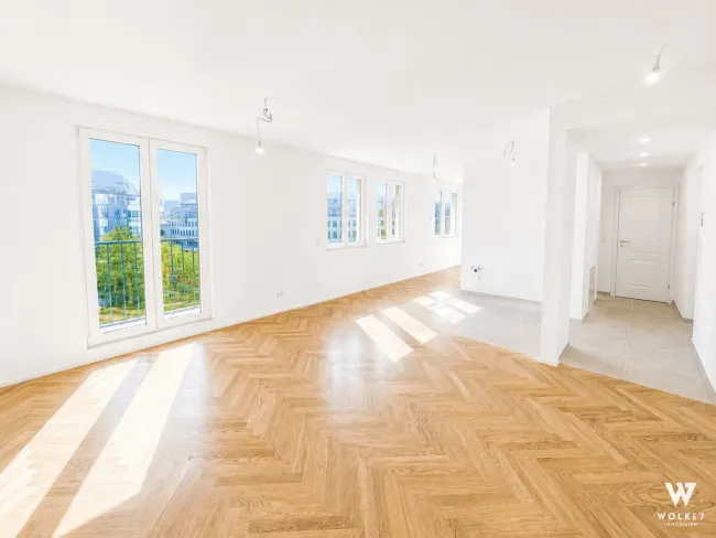 Stilvoll kernsanierte 2-Zimmer-Wohnung mit Stadtblick im 3. Bezirk Baumeisterqualität | Erstbezug nach Sanierung | 4. Liftstock | ca. 52 m² - Bild