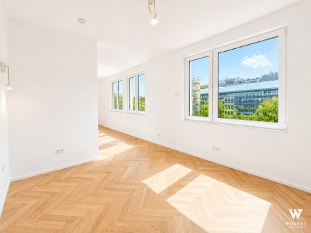 Stilvoll kernsanierte 2-Zimmer-Wohnung mit Stadtblick im 3. Bezirk Baumeisterqualität | Erstbezug nach Sanierung | 4. Liftstock | ca. 52 m²