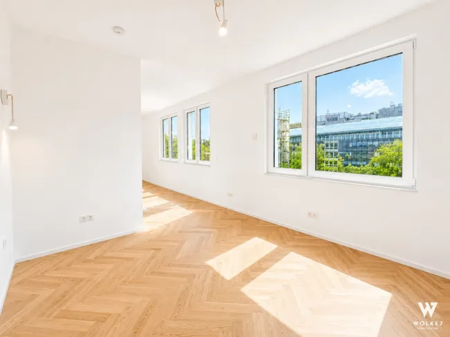 Stilvoll kernsanierte 2-Zimmer-Wohnung mit Stadtblick im 3. Bezirk Baumeisterqualität | Erstbezug nach Sanierung | 4. Liftstock | ca. 52 m² - Bild