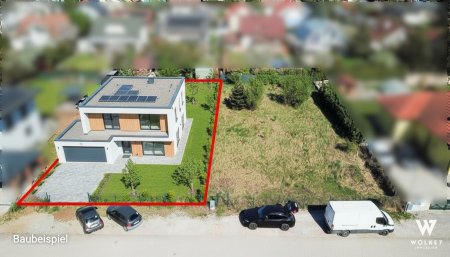 Grünruhelage in Strasshof - Baugrundstück auf Eigengrund I Sackgasse I 1 Wohneinheit möglich