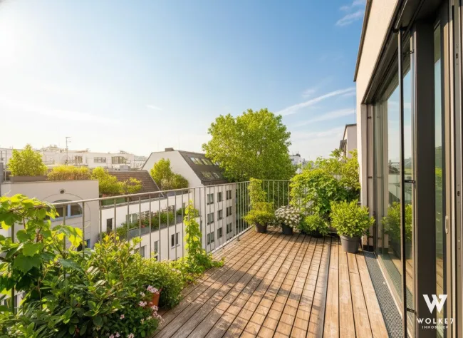+++ Lichtdurchflutete 2-Zimmer Dachgeschosswohnung mit Terrasse & Klimaanlage I Nähe U3 Kendlerstraße +++ - Titelbild
