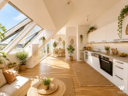 +++ Lichtdurchflutete 2-Zimmer Dachgeschosswohnung mit Terrasse & Klimaanlage I Nähe U3 Kendlerstraße +++