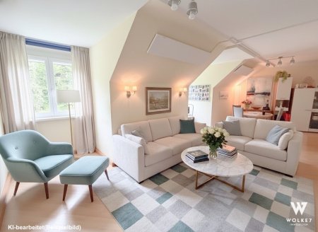 Dachgeschosswohnung im 18. | 2 Zimmer | ruhig, gepflegt | 1 Gehminute zum Pötzleinsdorfer Schlosspark