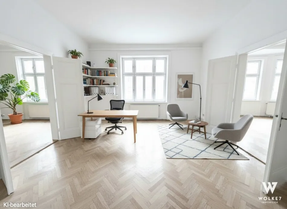 Bürofläche im Stilaltbau – ca.183 m² | UNBEFRISTETER MIETVERTRAG | 1 Gehminute Wien Mitte Landstraße | Nähe Bezirksgericht Innere Stadt - Bild