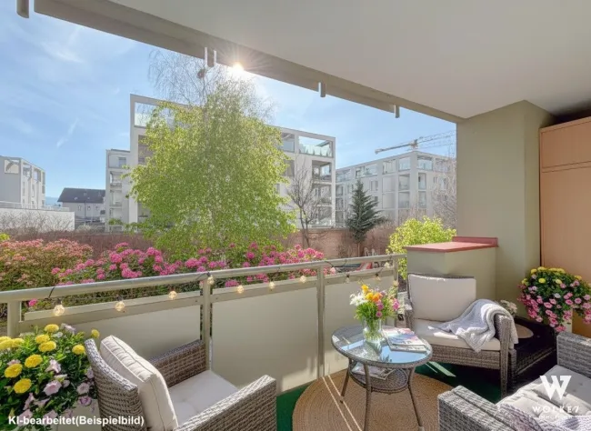 Großzügige 3-Zimmer-Wohnung mit hofseitiger Loggia & Tiefgarage | ca. 90 m² | Modern saniert | Top Raumaufteilung - Titelbild