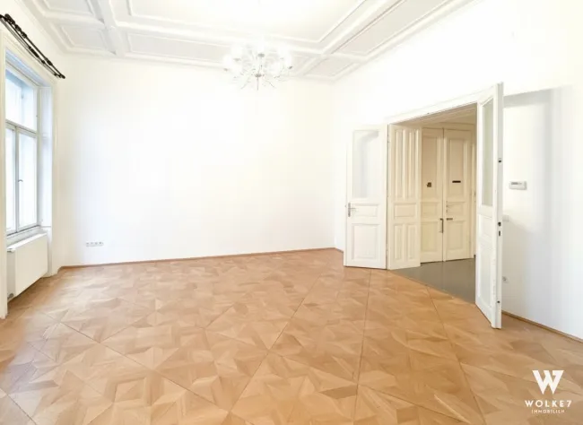 Wiener Altbaujuwel nahe Karlsplatz | 3 Zimmer, Terrasse & 3,80 m Raumhöhe - Bild
