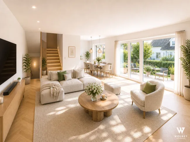 Hochwertige Doppelhaushälfte mit ca. 210 m² Nutzfläche, 5 Zimmer, Keller und Garten in ruhiger Lage - Bild