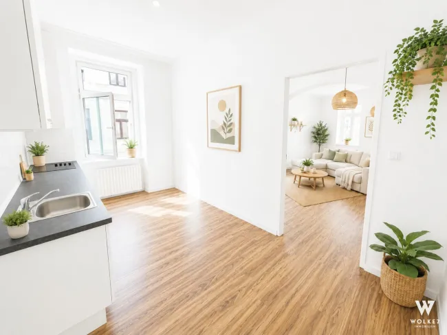 Sonnige 4-Zimmer-Altbauwohnung im 15. Bezirk | ruhige Seitengasse | 10 Minuten zur Mariahilferstraße - Bild