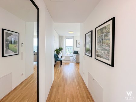 Ein Ausblick, der begeistert: Exklusive 3-Zimmer-Residenz im Marina Tower mit Donaupanorama | 16. Stock