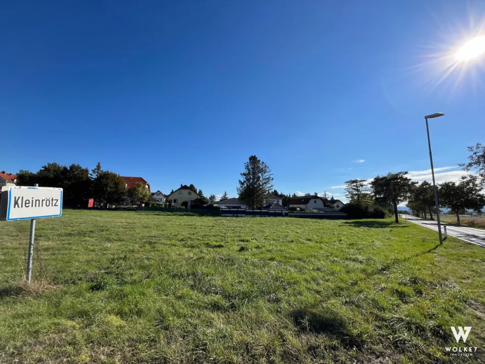 Großzügiges Baugrundstück in Kleinrötz | Nähe Korneuburg & Wien | ca. 1.287 m² | Kein Bauzwang! | Grundstück TEILBAR - Titelbild
