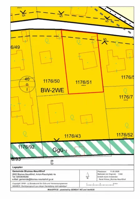 Großes Grundstück mit 1.183 m² in ruhiger Lage (Teilung des Grundstücks möglich)