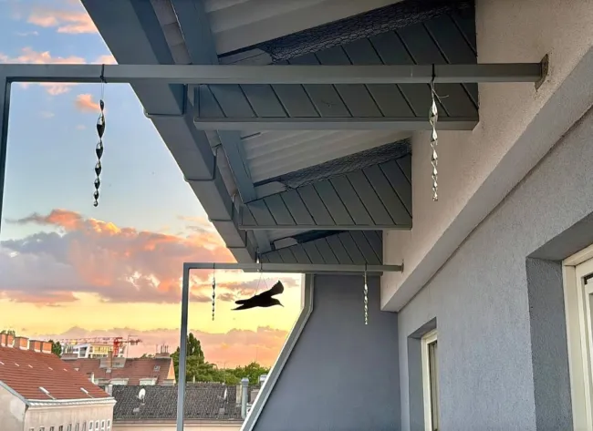 Überdachter Wohnungszugang