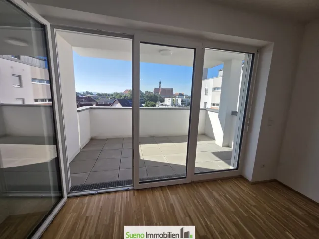Ausblick auf Loggia/Balkon