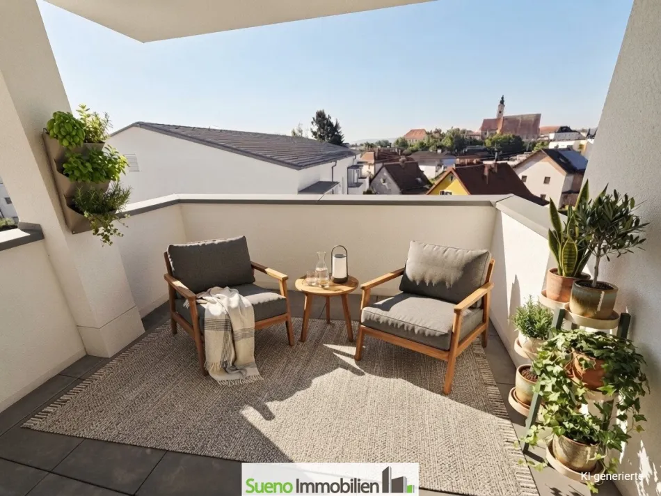 NEUE 4-Zi-Wohnung, Eferding-Zentrum, Balkon, Tiefgarage PROVISIONSFREI - Titelbild