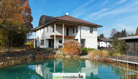 TRAUM-Garten mit Schwimmteich - großes Haus mit 3 Etagen (KG/EG/OG)