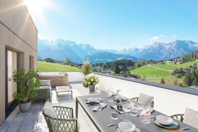 Luxus Investment in Werfenweng ! 4-Zimmer-Apartment mit Garten, Whirlpool & En-Suite-Bädern - Bild