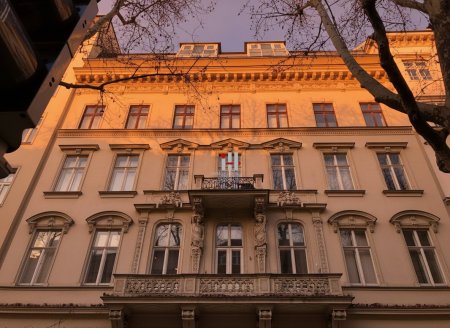 Sonnenuntergang Fassade