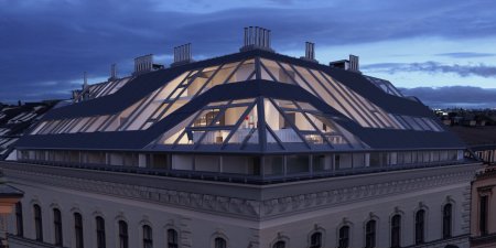 Das Penthouse Frontansicht Visualisierung