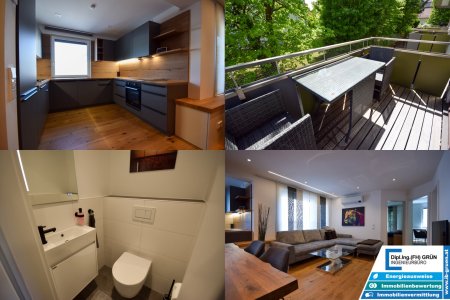 TOP-Lage! Hochwertig kernsanierte 3-Zimmer-Wohnung mit Smart Home, Garage & Balkon