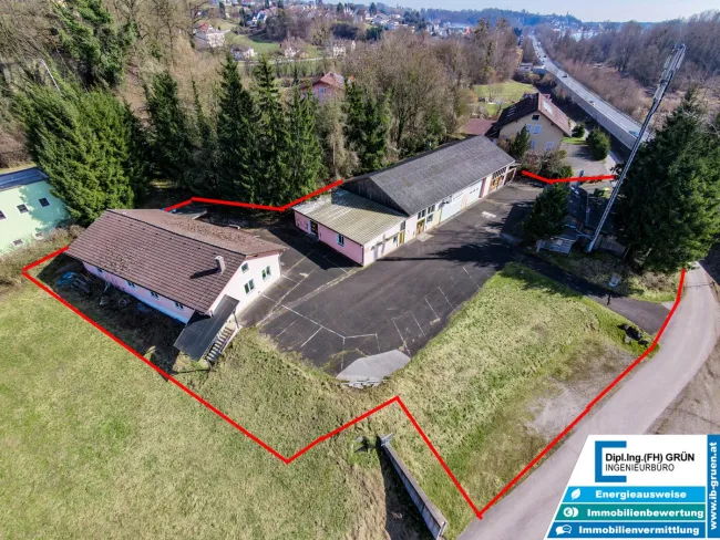 Vielseitige Gewerbeliegenschaft mit Büro & Hallenflächen auf 2.950 m² - Titelbild