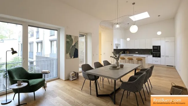 1. Ebene - Wohnesszimmer derzeit / Vorschlag: so könnte man ihn gestaten