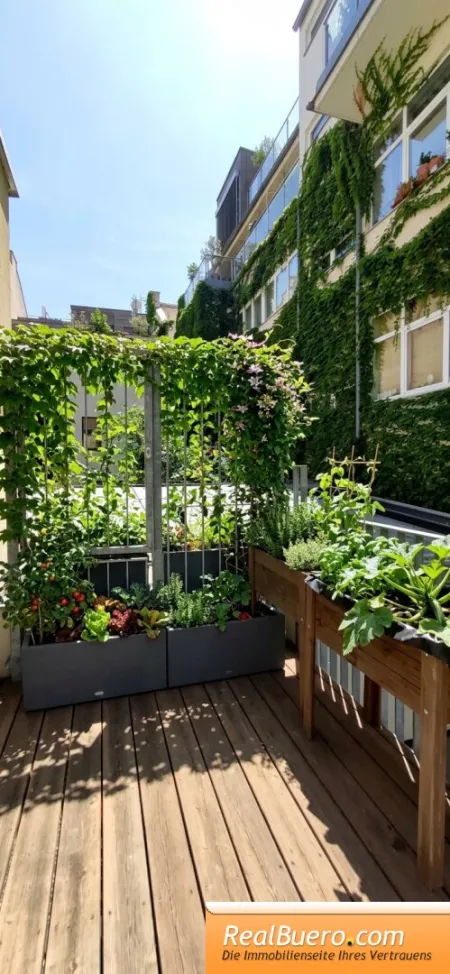 2. Ebene - Terrasse bei der Galerie / Vorschlag: so könnte man ihn gestaten