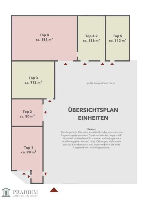 Übersichtsplan Top's