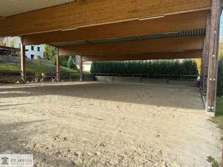 Exklusiver Pferdehof mit 2 Wohneinheiten, Reithalle & großem Grund in Hochneukirchen