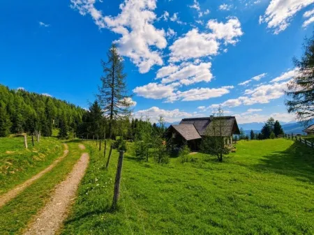Grundstück Maltaberg - Ansicht West Almhütte