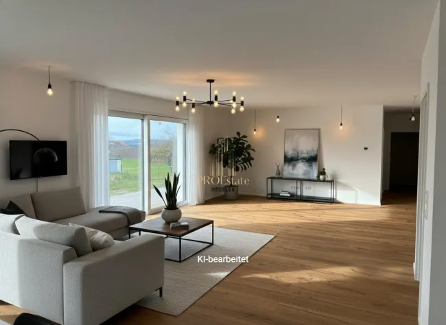 Neuwertiges Einfamilienhaus im Bezirk Schärding: 4 Zimmer, Garten, Terrasse, perfekte Familienoase! - Bild