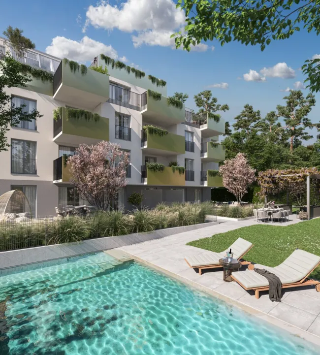 Erstbezug 2026: Gartenwohnung im Luxusprojekt mit Pool und Outdoorküche - Bild