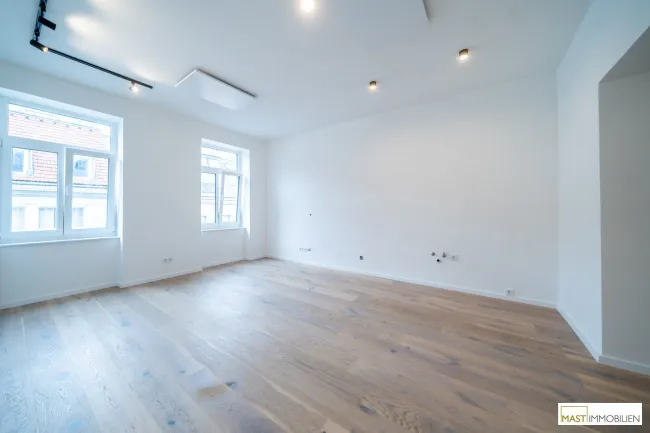 *ERSTBEZUG NACH GENERALSANIERUNG* Charmante 1-Zimmer-Altbauwohnung beim Clemens-Hofbauer-Park - Bild