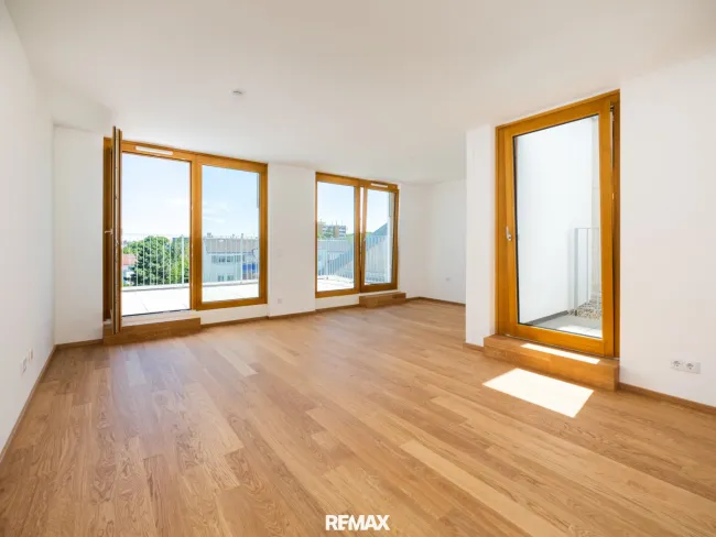 Wohnkomfort auf einer Ebene – 3-Zimmer-Wohnung mit drei Terrassen ! - Titelbild
