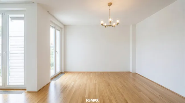 Schlafzimmer visualisiert ohne Möbel