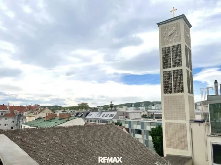 Ausblick Dachterrasse auf Unter St Veit