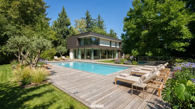 Einfamilienhaus mit Pool Visualisierung