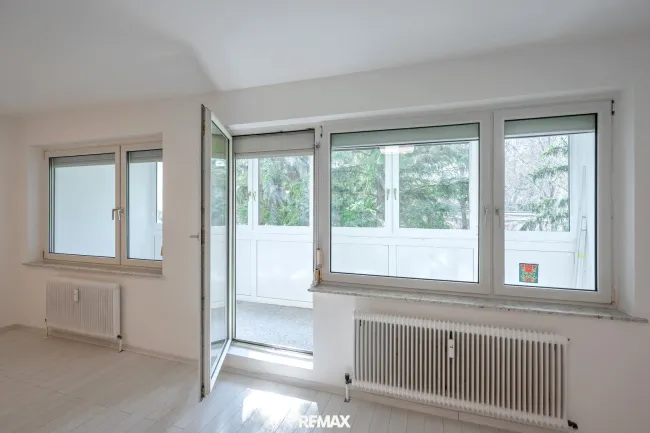 Ausgang auf die verglaste Loggia
