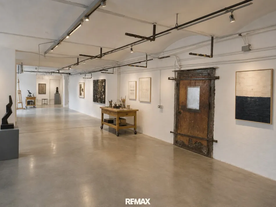 Bespiel Konzept Kunst Gallerie & Atelier, KI-Generiert