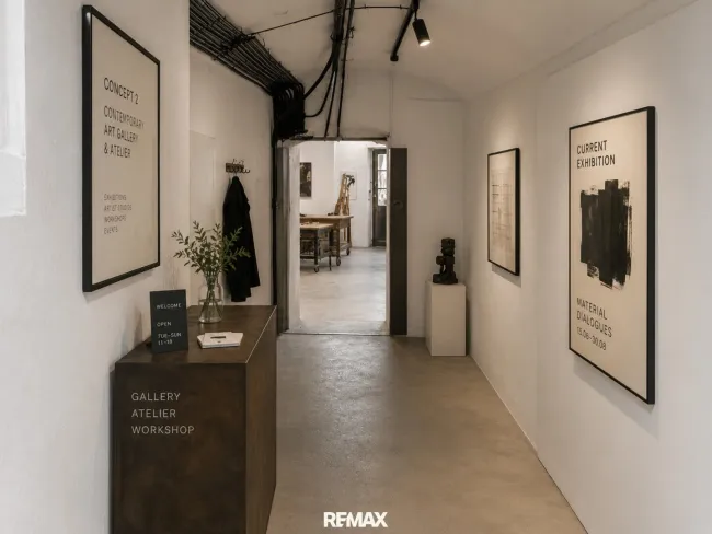 Bespiel Konzept Kunst Gallerie & Atelier, KI-Generiert