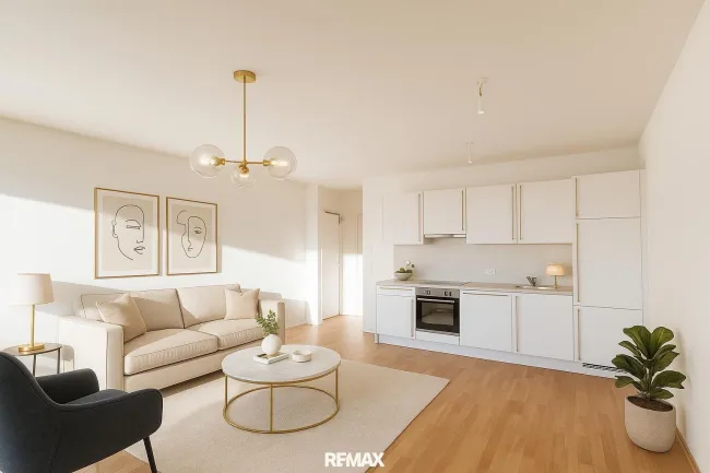Wohn-Essbereich, Loggia, Homestaging