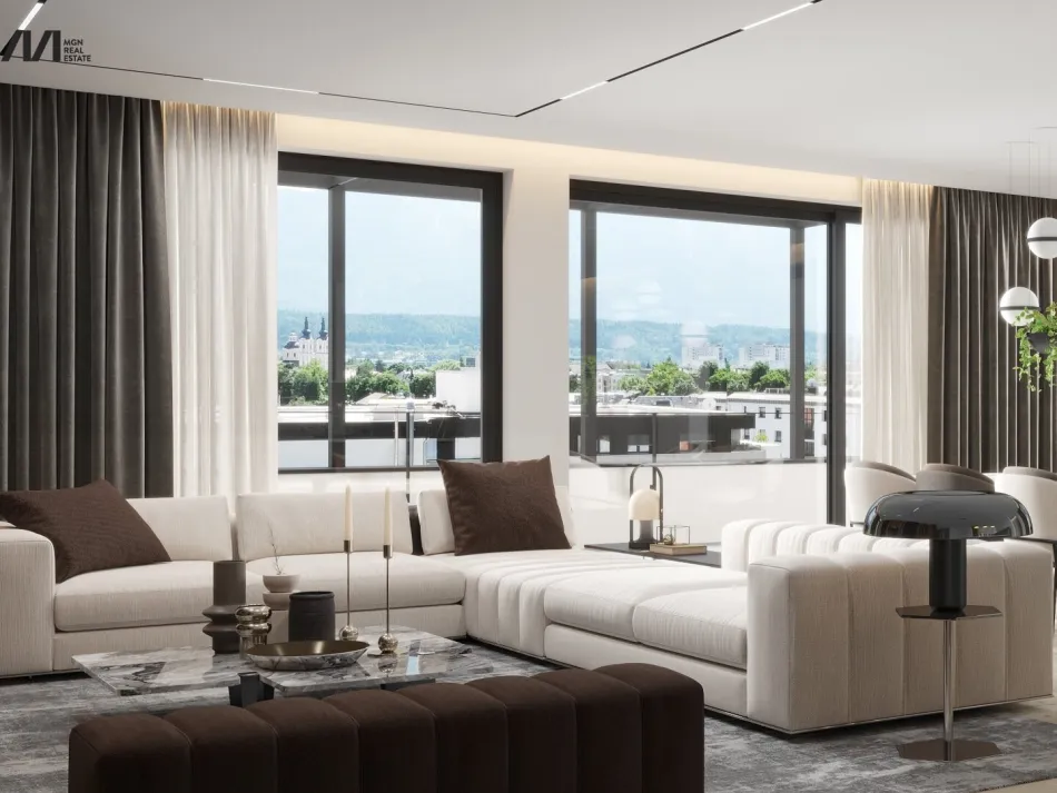Exklusive Penthouse-Wohnung mit atemberaubender Terrasse und Panoramablick- Ideal auch als Büro Nutzbar - Titelbild