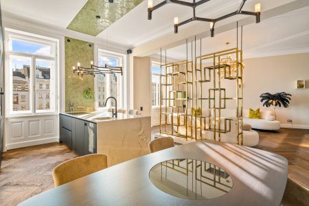 Naschmarkt-Residenz mit Parkblick | 167 m² Altbau-Luxus | Vollmöbliert