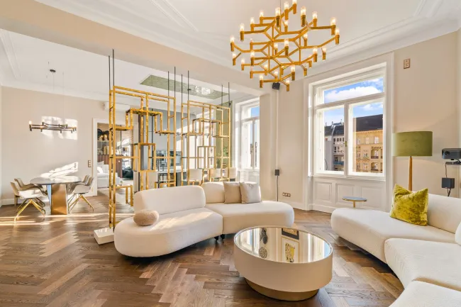 Naschmarkt-Residenz mit Parkblick | 167 m² Altbau-Luxus | Vollmöbliert - Titelbild